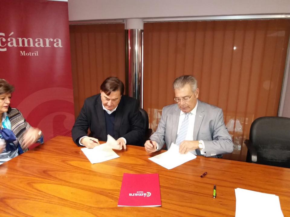 FIRMA DE CONVENIO DE COLABORACION ENTRE GRANADA INTERNACIONAL Y CAMARA DE COMERCIO DE MOTRIL