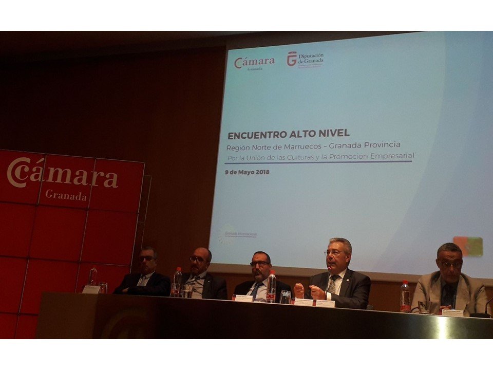 ENCUETRO ALTO NIVEL DELEGACIÓN MARROQUÍ. JORNADA DE TRABAJO EN LA CÁMARA DE COMERCIO DE GRANADA